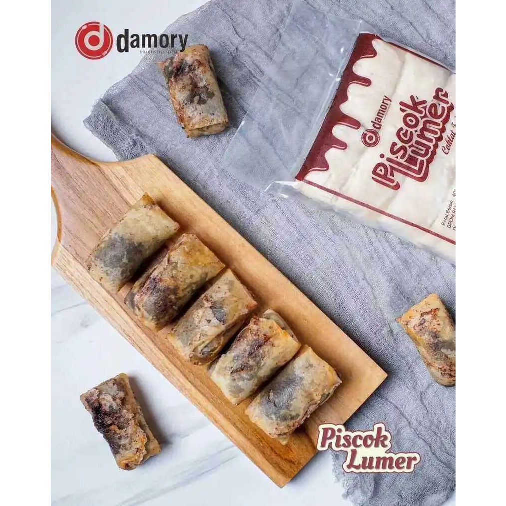 

Piscok Lumer isi 10Pcs | Piscok Lumer Damory / Pisang Cokelat Frozen Siap Goreng