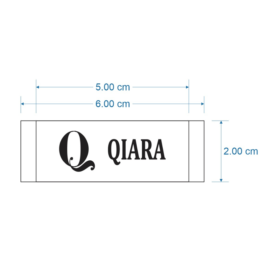 

label satin qiara