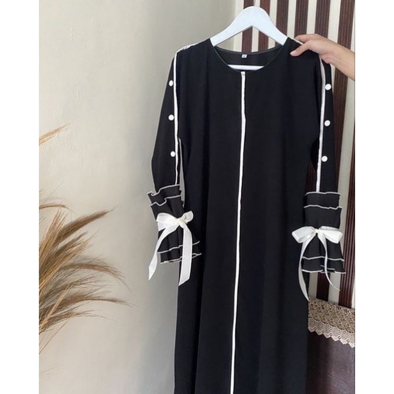 LUNA PLISKET/ABAYA HITAM JETBLACK/GAMIS HITAM/ABAYA SIMPLE ELEGAN/ABAYA SAUDI/ABAYA VIRAL/ABAYA TERB