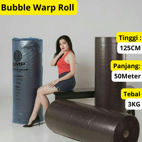 

BUBBLE WRAP GMP 3kg BONUS LAKBAN TERMURAH DI BOGOR