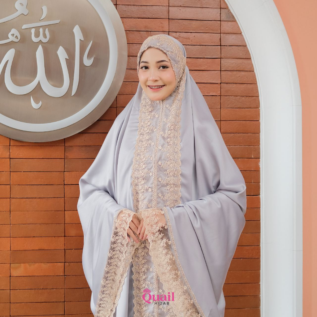 Mukena QAMARA Quail Hijab Original Perlengkapan Solat Wanita Silk Premium Terbaru COD Distributor Re