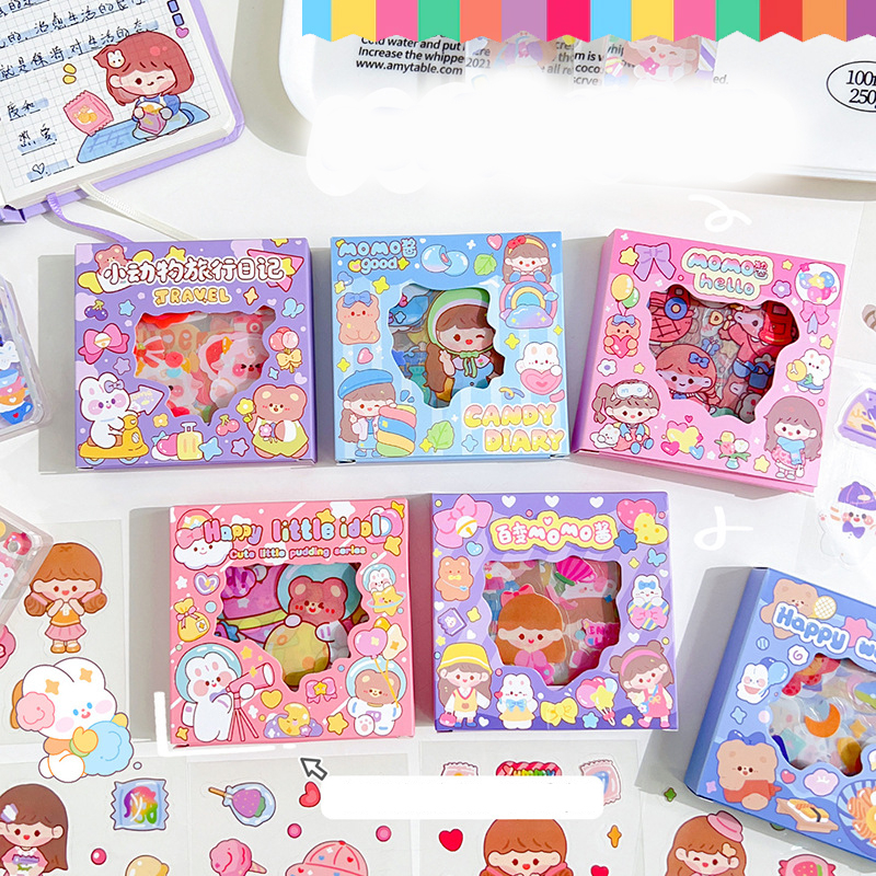 

Isi 100 Lembar Mini Momo Sticker Deco Aesthetic Dekorasi Buku Diary Journal Bisa Kado Ulang Tahun