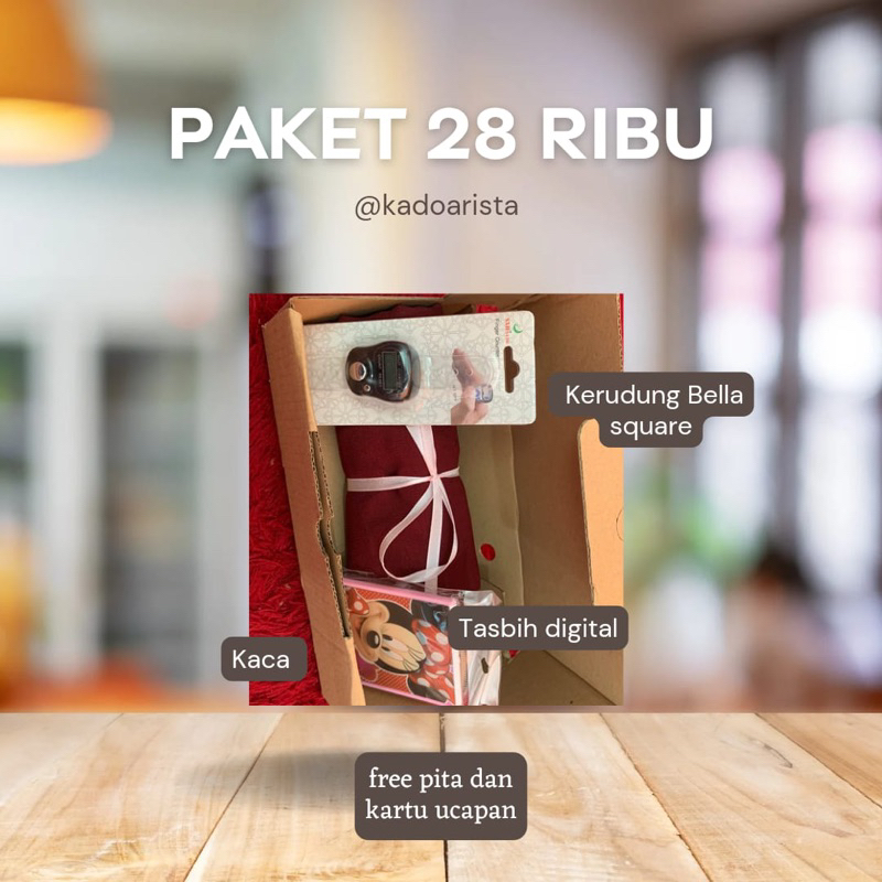 

paket hampers kado wanita 20 ribuan