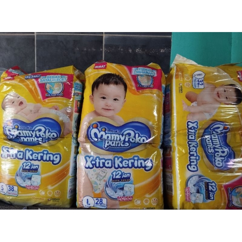 MAMYPOKO PANTS NB-S 44/ S38/M32/L28/XL26/MAMYPOKO MURAH MERIAH/PAMPERS ANAK MURAH MERIAH