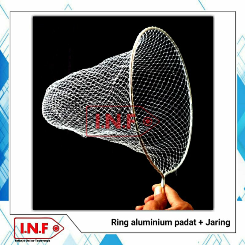 Jaring serok senar siap pakai / seser serok ikan besar dan kecil / jaring serokan udang