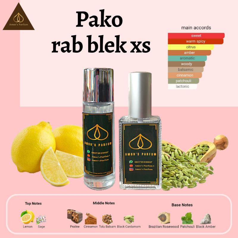 AMOR'S PARFUM PACO RABANNE BLACK XS