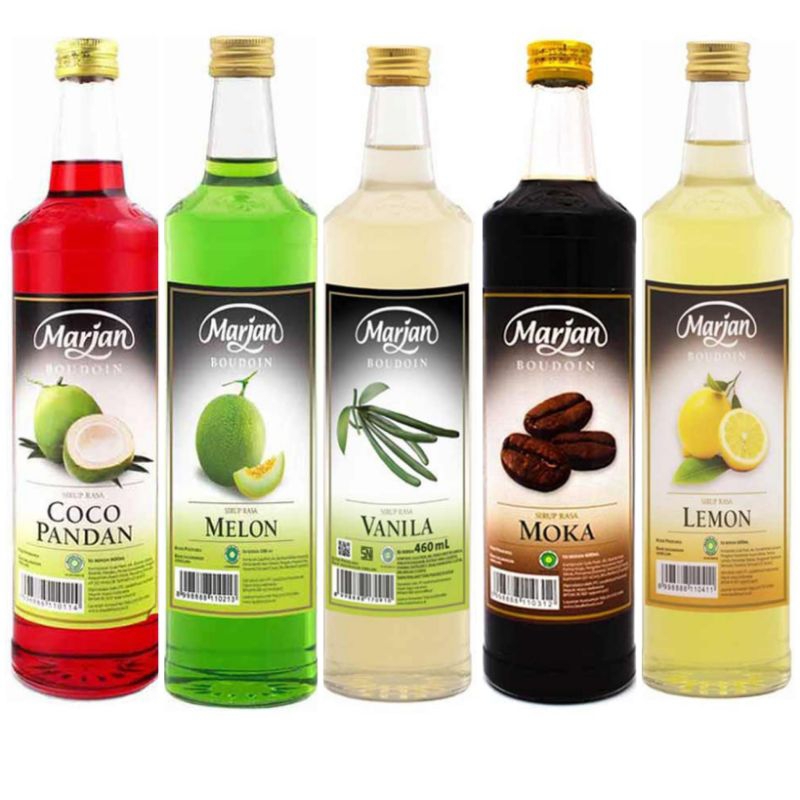 

(instant saja) Marjan Boudoin Syrup Cocopandan melon lemon moka vanilla