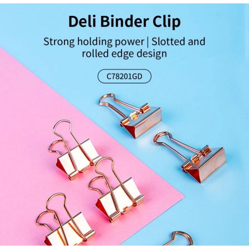 

Deli office binder clip, Penjepit 78201