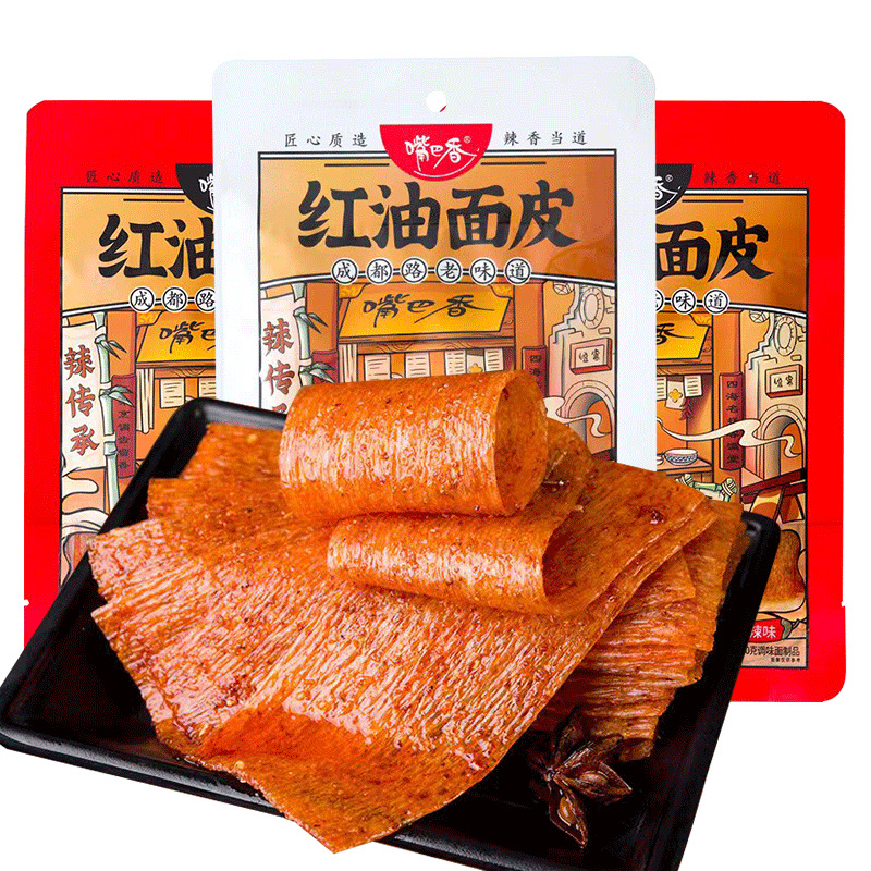 

Mao Jinsong Mouth Spicy Strip Mie Minyak Merah Makanan Ringan Iris Pedas Gluten Pedas