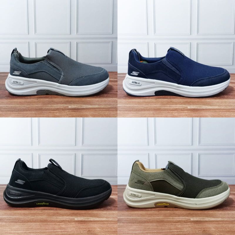 SKECHERS ULTRA GO X GOODYEAR/SEPATU PRIA/SEPATU SLIP ON/SKECHERS