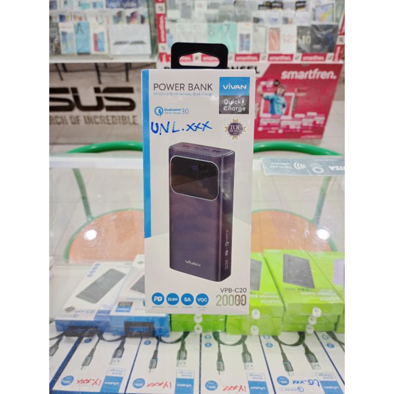 Vivan power Bank 20000mah VPB-C20 plasmaponsel