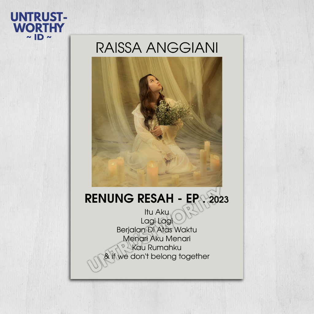 Poster Raissa Anggiani EP Ukuran A5