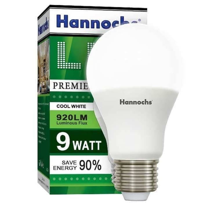 LED HANNOCHS PREMIER 9 W 9 WATT/HANNOCHS LAMPU LED 9W 9WATT PREMIER - CAHAYA PUTIH
