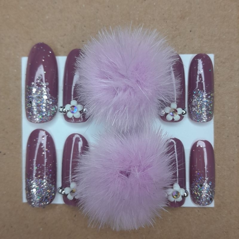 KUKU PALSU NAIL ART + LEM | FOR WEDDING | TAHAN AIR [NS066]