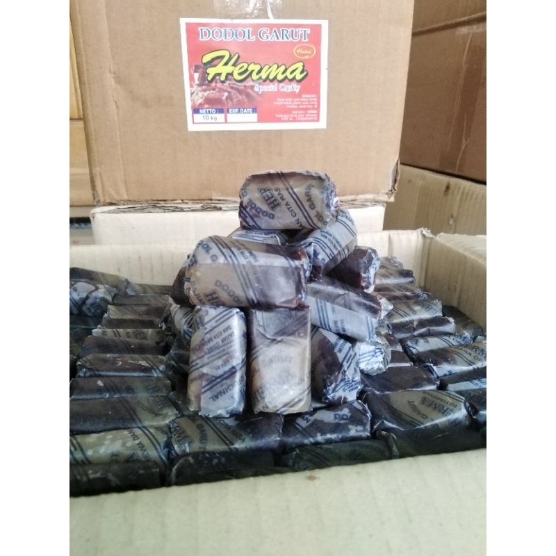 

Dodol garut herma 10 kg snack original khas oleh oleh picnik kiloan dusan balan campur