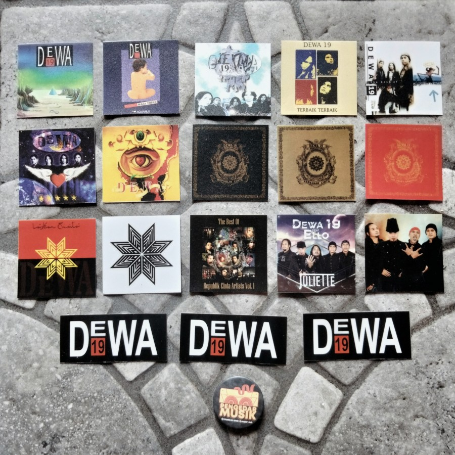 

Sticker Pack Dewa 19 HD Logo Album - Ahmad Dhani - Ari Lasso - Andra - Stiker Vinyl - Band Musik Album Logo - Anti Air
