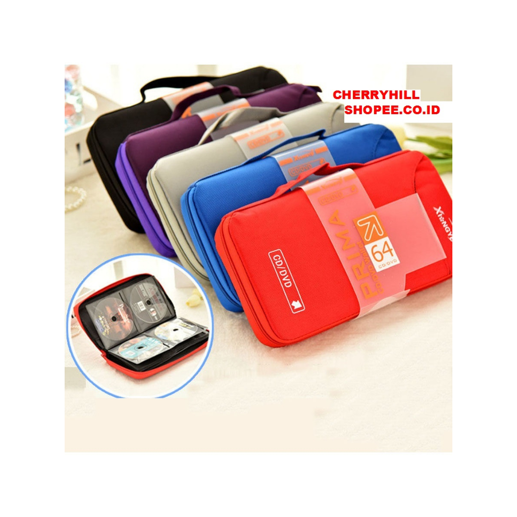 Tempat Penyimpanan Kaset Tas DVD CD Storage Bag 64 Disc