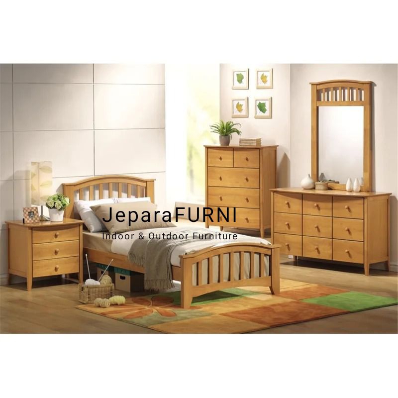 Set kamar anak kayu jati jepara