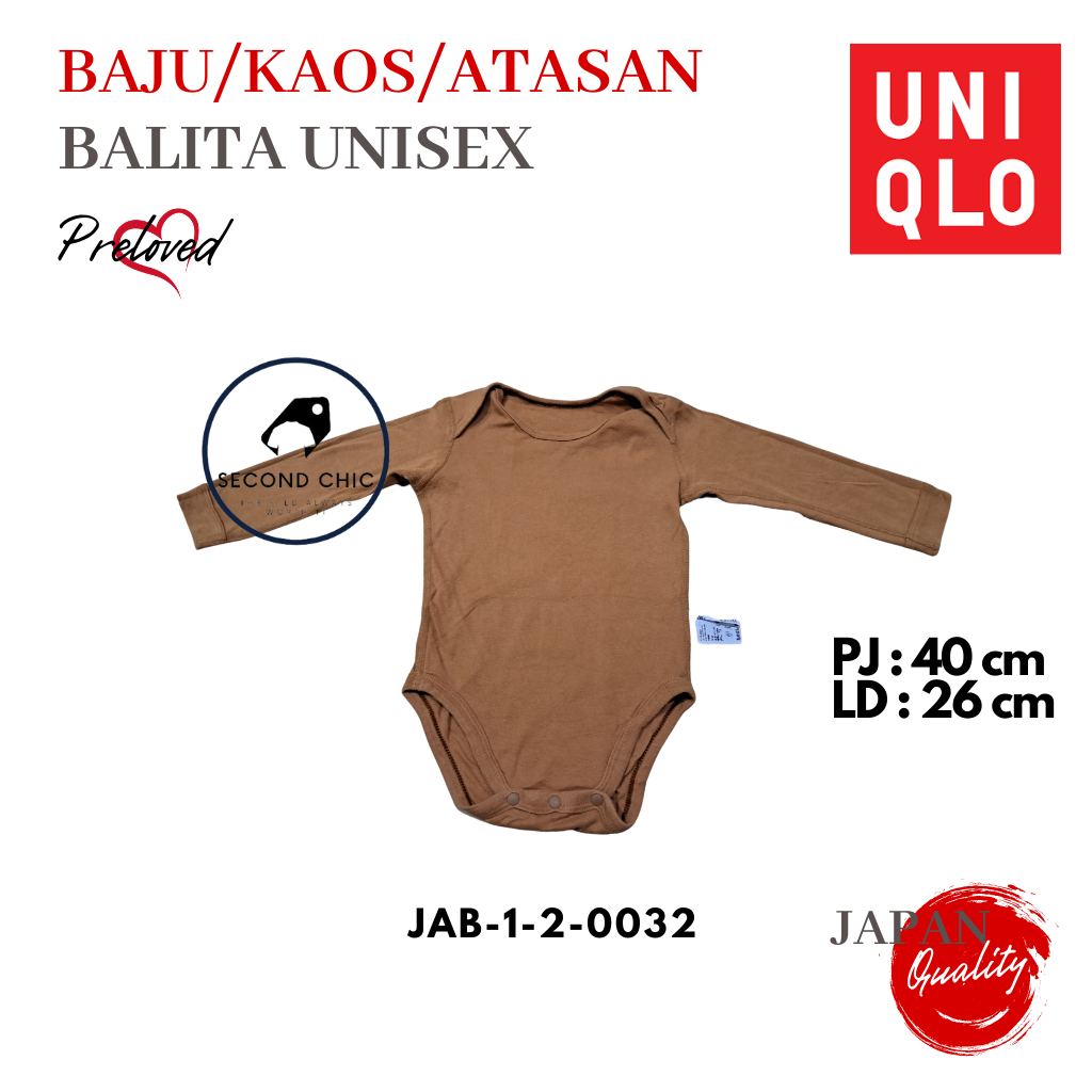 Baju bayi UNIQLO | jumper lucu | jumper branded | baju UNIQLO | atasan anak | top anak | japan quali