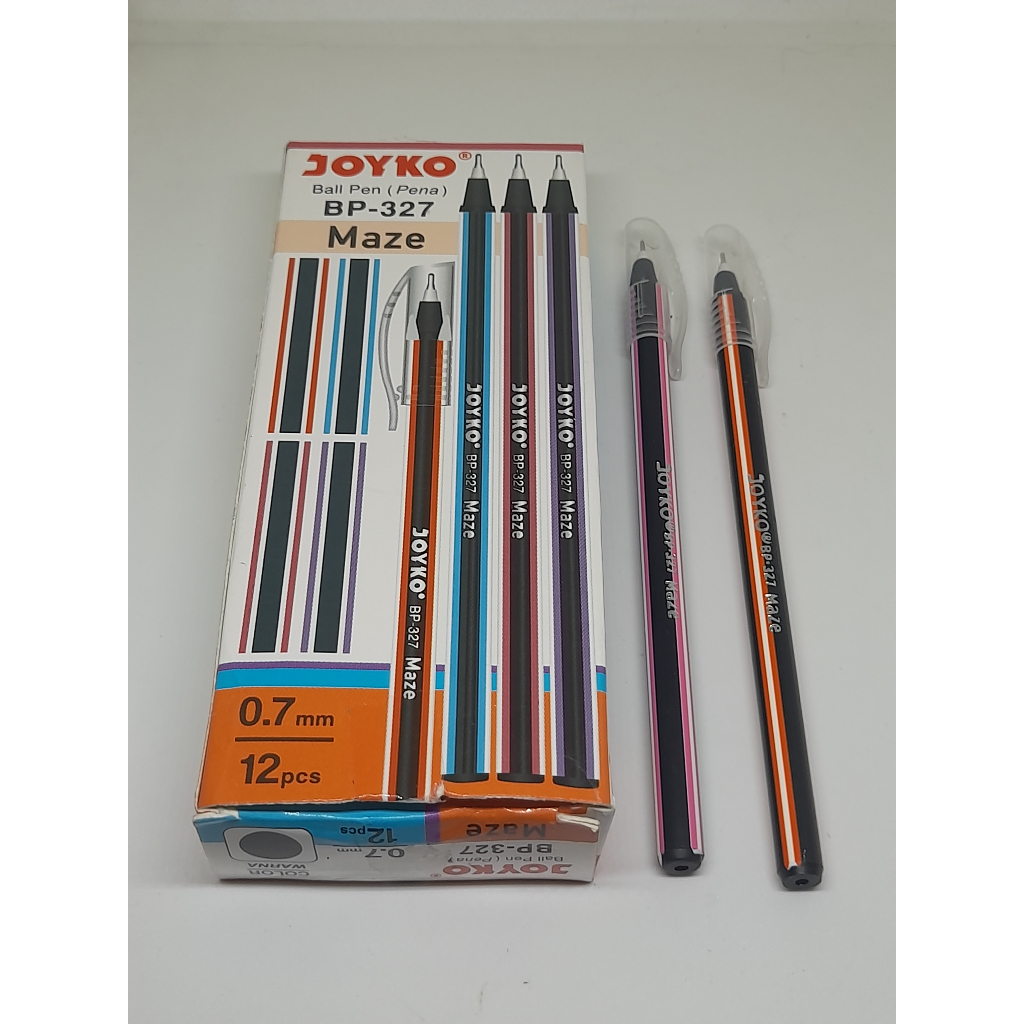 

PEN PULPEN JOYKO MAZE BP-327 0,7 MM HARGA 1 KOTAK ISI 12 PCS