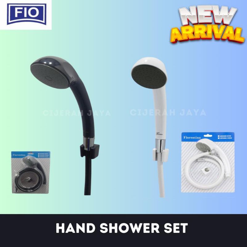 SHOWER MANDI SET FIORENTINO BLACK HITAM / HAND SHOWER MODEL TOTO