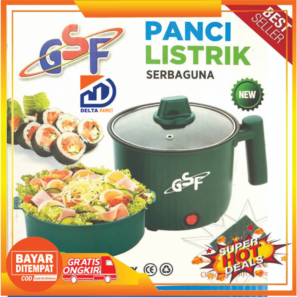 GSF Panci elektrik multifungsi  panci listrik serbaguna