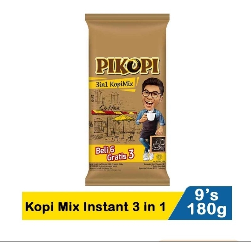 

PIKOPI KOPI MIX INSTAN 3in1 9 SACHET 180 gram