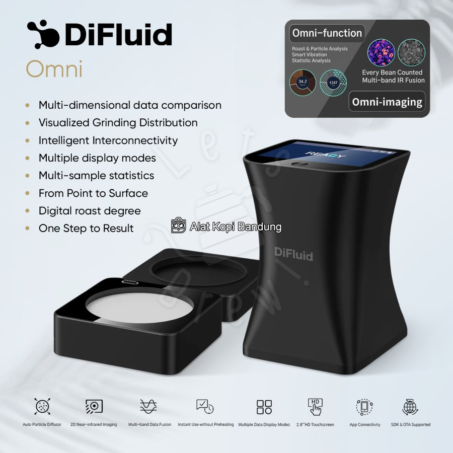 DiFluid Omni Professional Coffee Roast and Particle Analyzer 2in1
