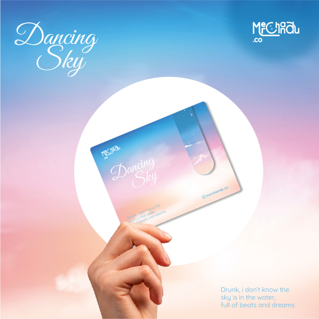 

Magnetic Bookmark Sky Penanda Pembatas Buku Dancing Sky - Merchandu Co.