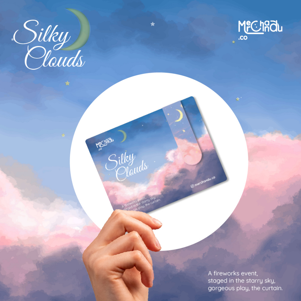 

Magnetic Bookmark Sky Penanda Pembatas Buku Silky Clouds - Merchandu Co.