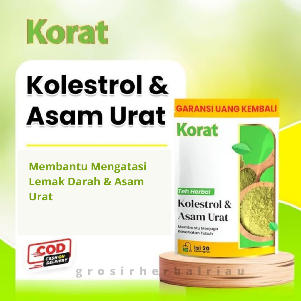[1000%ORIGINAL]TEH KORAT ISI 20 PCS HERBAL ASAMURAT DAN KOLESTROL KORAT MADU KORAT