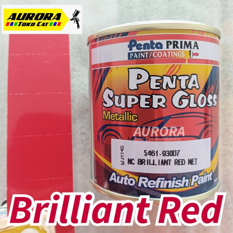 Cat Merah Metalik Penta Super Gloss Brilliant Red Metallic Brilian Briliant 5461-93007