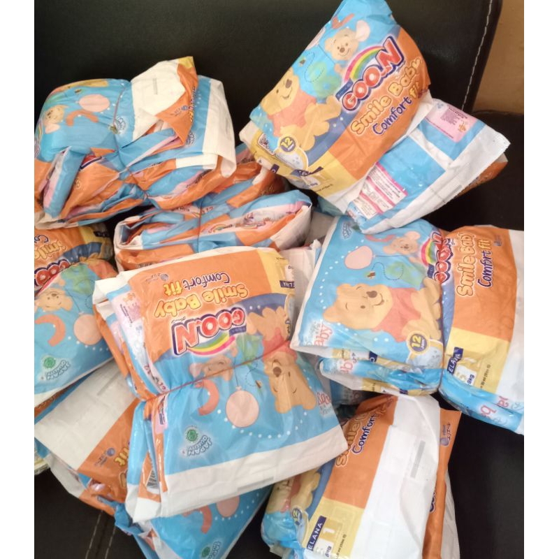 Goon Renceng 1 renceng isi 10 pcs popok bayi dan anak goon smile baby comfort fit