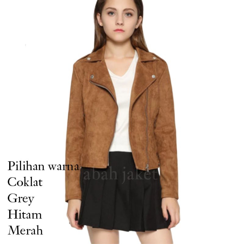 Jaket Suede Wanita New Style