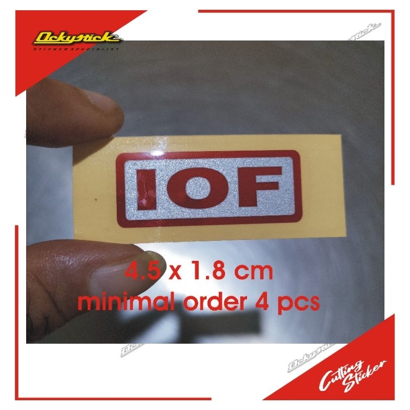 cutting sticker IOF mini stiker mobil