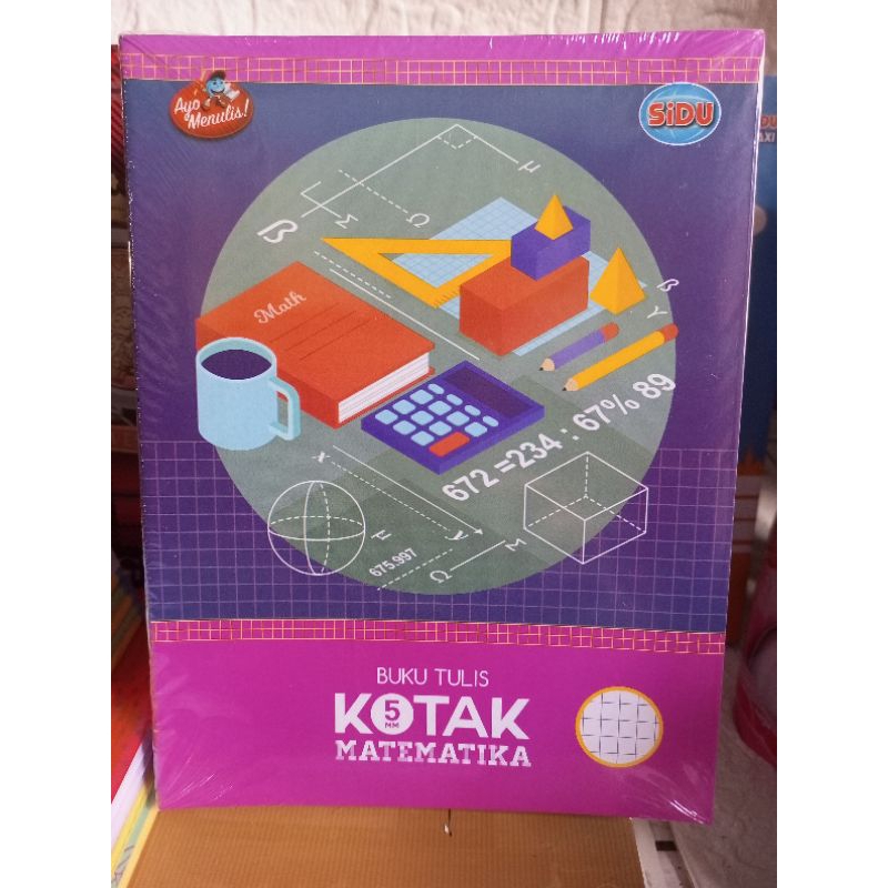 

SIDU buku kotak kecil/buku matematika 38lembar (isi 10 buku)