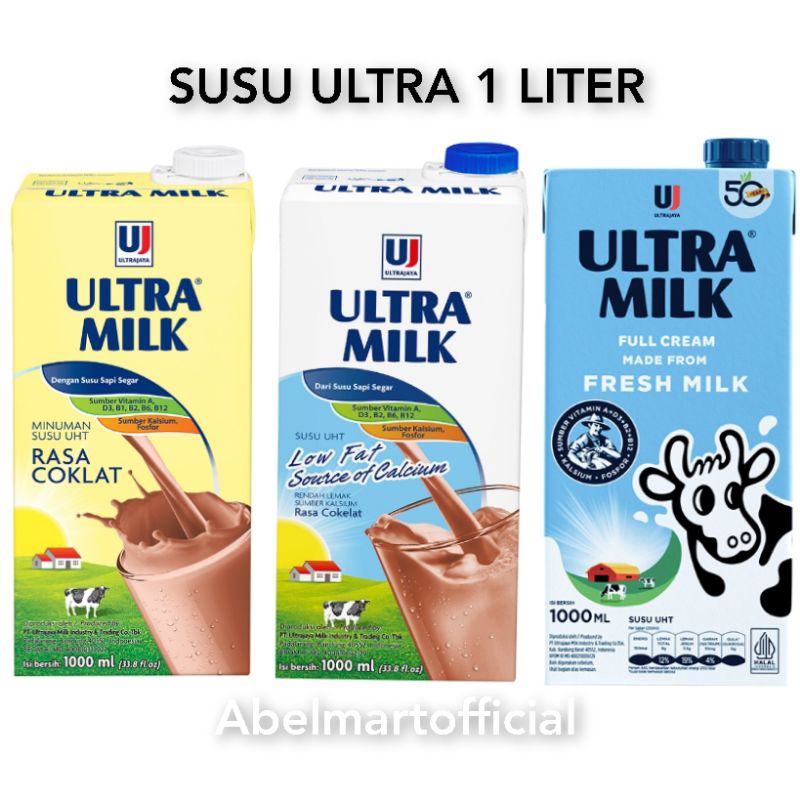 

SUSU ULTRA 1 LITER / SUSU ULTRA COKELAT 1 LITER / SUSU ULTRA FULL CREAM 1 LITER / SUSU ULTRA LOW FAT COKELAT 1 LITER / ULTRA 1 LITER