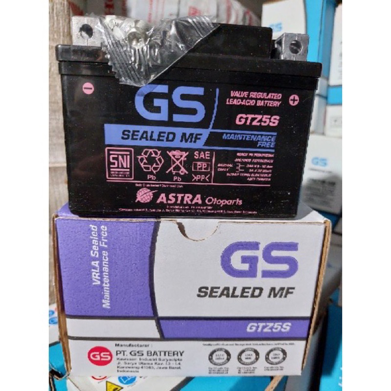 AKI KERING BATERAI KPH GS ASTRA GTZ5S ORIGINAL SUPRAX125, VERZA, MIOJ, MIOSOUL, BEAT, VARIO OLD