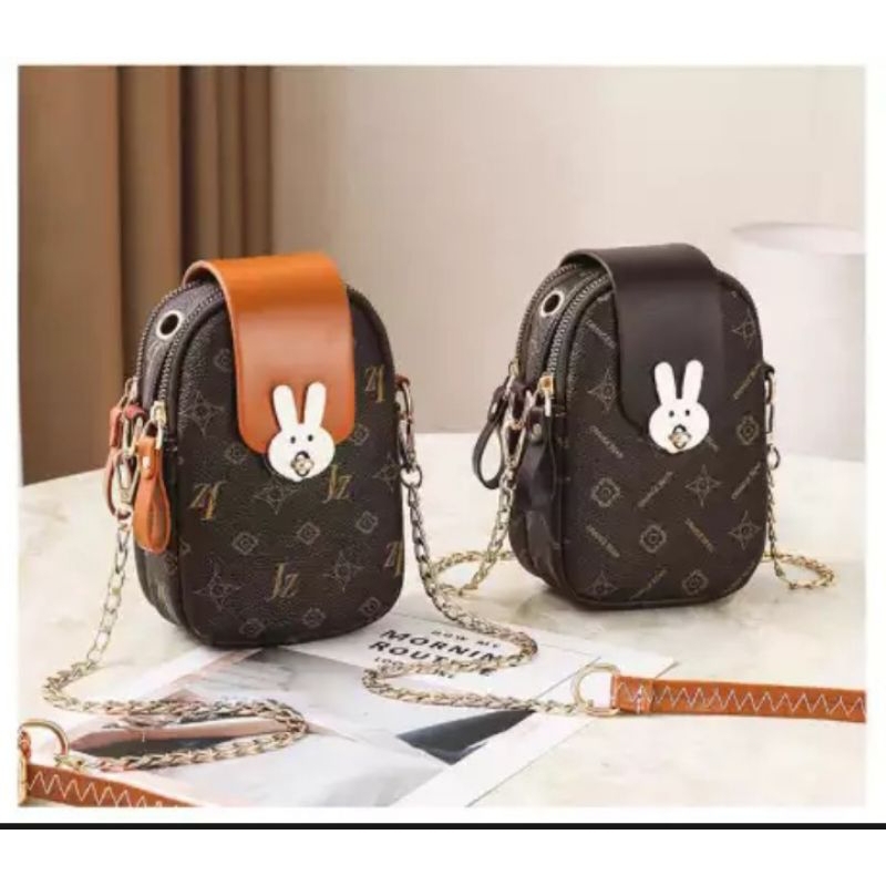 M&N tas selempang motif tas kecil hp tas buat hp tas buat dompet tas tali rante tas wanita kekinian 
