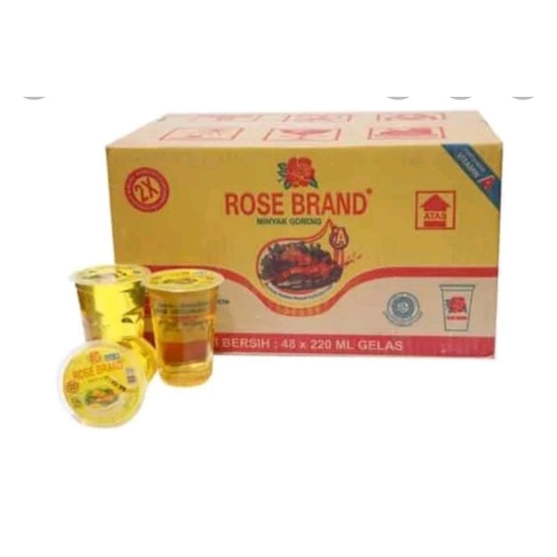 minyak rosebrand gelas