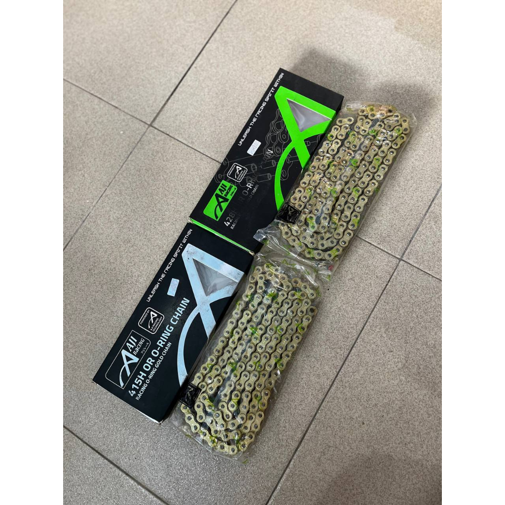 RANTAI CHAIN 415 428 138L ORING AJI RACING GOLD