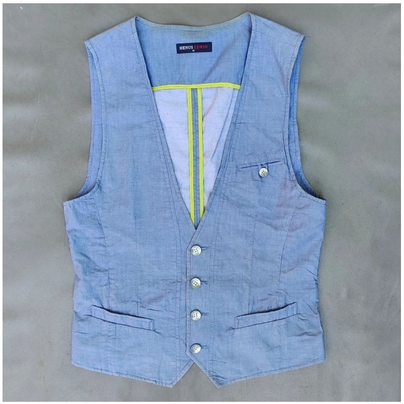 RV17/HENUS EDWIN/size L/vest pria/vestmodis/vestsantai/vestkeren/vestbranded