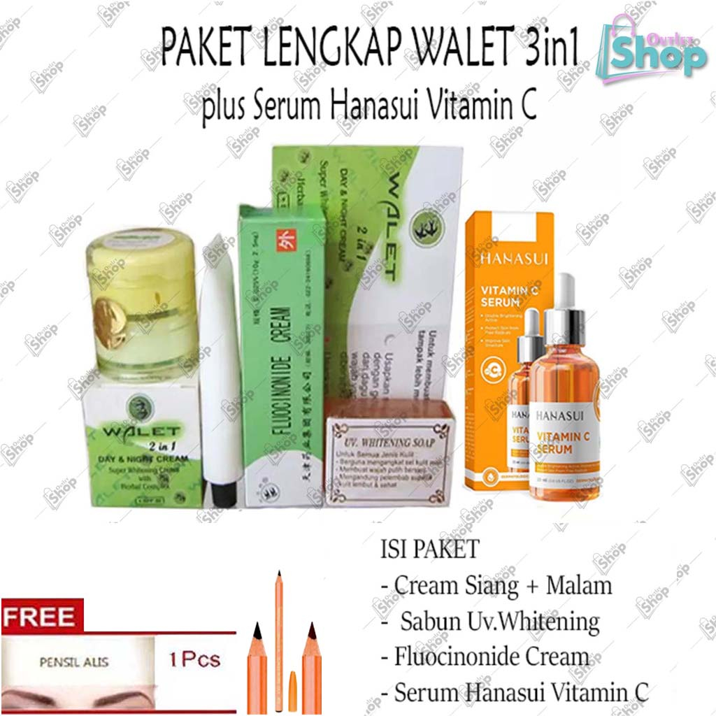 Paket Lengkap Walet 4in1 / Cream Susun Walet Siang Malam + Sabun Walet + Salep Walet Anti Iritasi + 