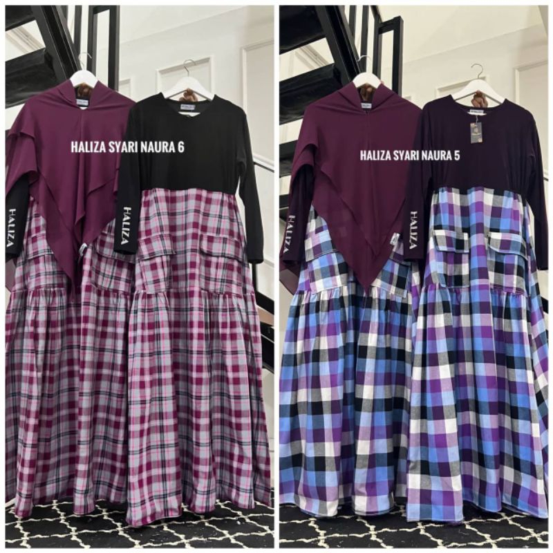 HALIZA NAURA | Gamis Flanel | Gamis Jersy Flanel