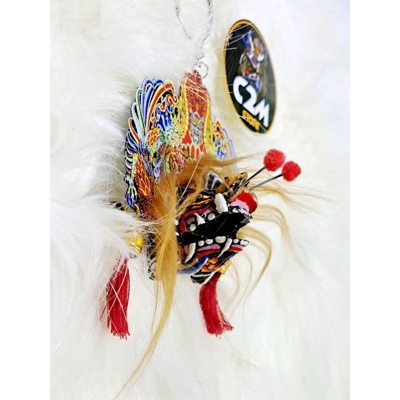 Miniatur Barongan Devil kucingan malang long hair (rambut panjang)