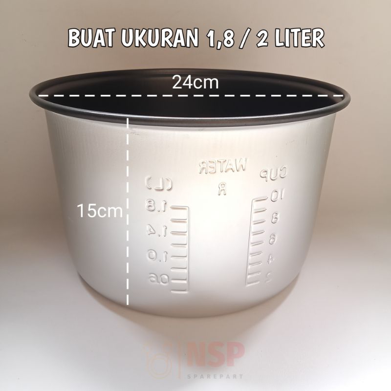 Panci Rice Cooker Mejikom 1,8 / 2 Liter Cosmos DLL