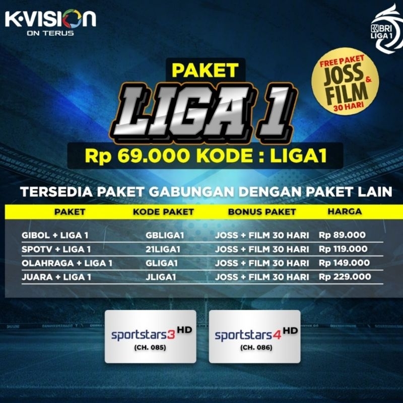 Paket BRI Liga 1 K-Vision