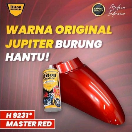 Pilok Merah Master Red Diton Premium Paket 4 Klg Cat Semprot Sepeda Motor Mobil Vleg