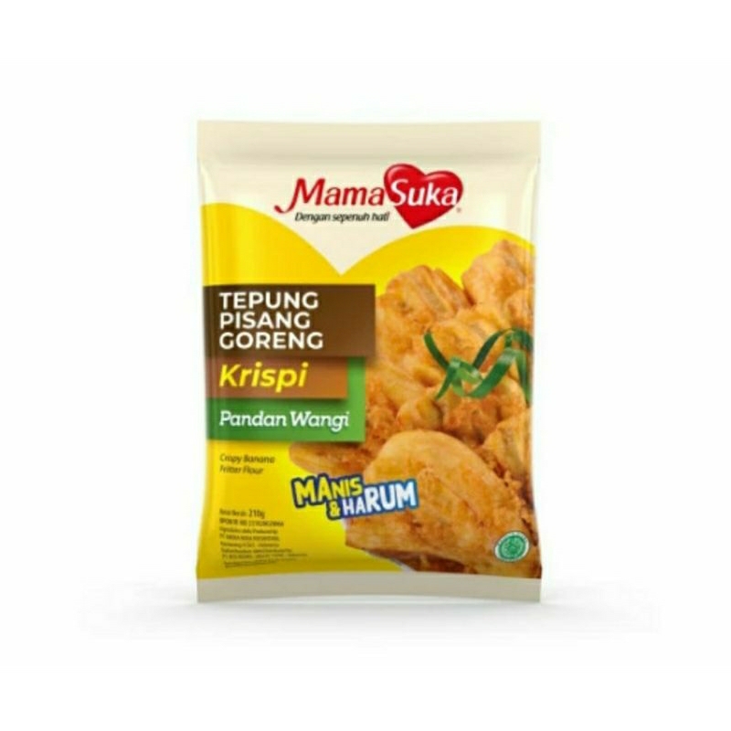 

Mamasuka Tepung Pisang Goreng Rasa Pandan Wangi 210gram