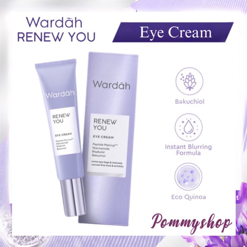 Wardah Renew You Anti Aging Eye Cream 10ml | Cream Mata